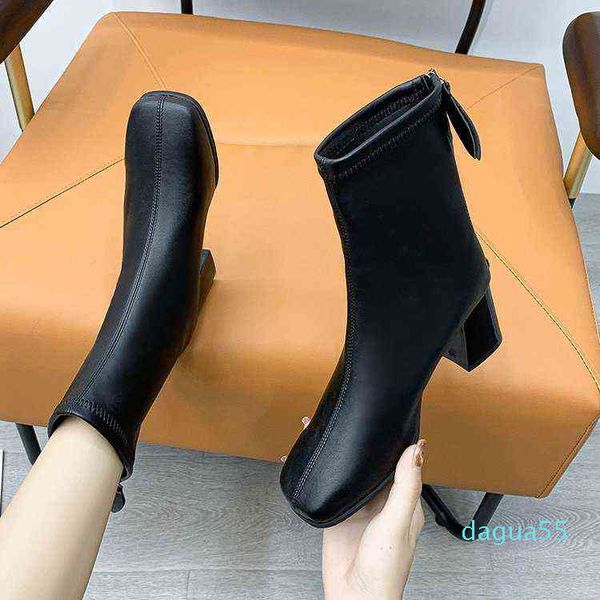2021 women's boots new winter square toe solid pu leather fashion ankle booties ladies block heels outdoor party women high boot, Black
2021 women's boots new winter square toe solid pu leather fashion ankle booties ladies block heels outdoor party women high boot, Black