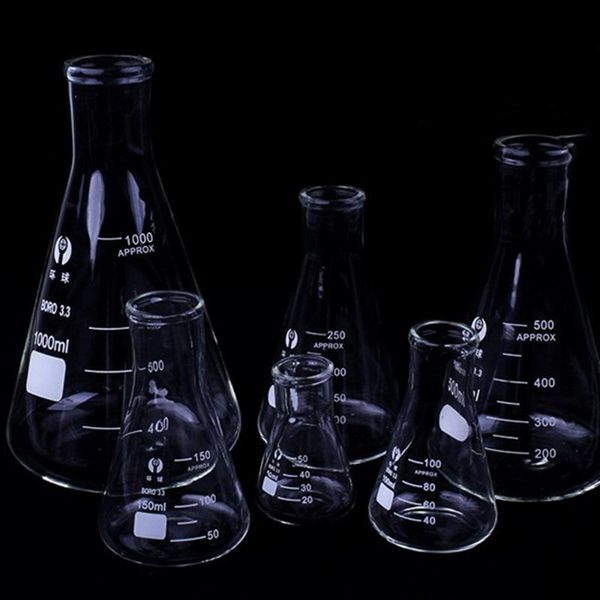 lab supplies 1 pc erlenmeyer borosilicate glass flask narrow neck conical triangular laboratory equipment 50 ml to 1000ml
lab supplies 1 pc erlenmeyer borosilicate glass flask narrow neck conical triangular laboratory equipment 50 ml to 1000ml