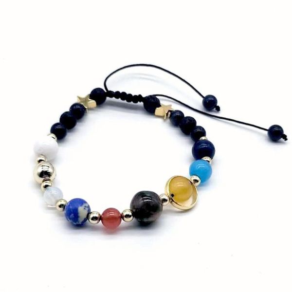link, chain the eight planets of universe bracelet fashionable beaded braided rope adjustable size, Black
link, chain the eight planets of universe bracelet fashionable beaded braided rope adjustable size, Black