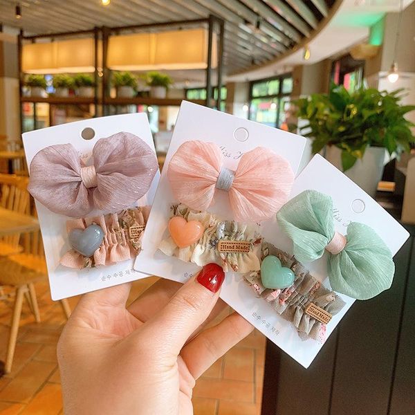 hair accessories korean style girls net yarn bow hairpin baby fabric floral folds bb clip heart for children fashion, Slivery;white
hair accessories korean style girls net yarn bow hairpin baby fabric floral folds bb clip heart for children fashion, Slivery;white