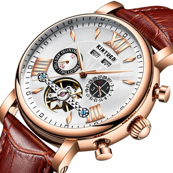 luxury men automatic mechanical watches fashion leather waterproof perpetual calendar reloj hombre gift box wristwatches, Slivery;brown
luxury men automatic mechanical watches fashion leather waterproof perpetual calendar reloj hombre gift box wristwatches, Slivery;brown