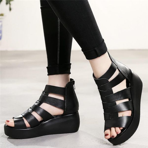 sandals 2021 summer fashion sneakers women genuine leather high heel open toe gladiator platform wedges party pumps casual shoes, Black
sandals 2021 summer fashion sneakers women genuine leather high heel open toe gladiator platform wedges party pumps casual shoes, Black