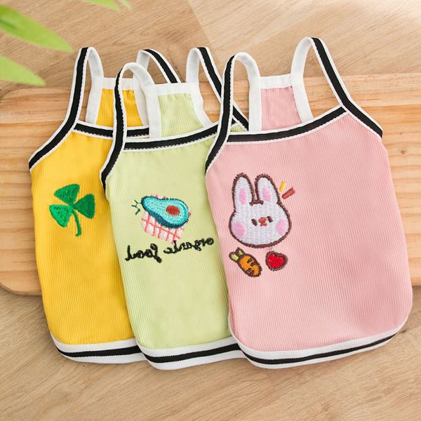 dog spring thin breathable sling vest cat two feet small and medium pet summer dog clothes