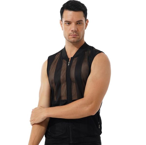 bras sets mens see-through mesh tank sleeveless jacket zipper closure front vest solid color stripe waistcoat fashion breathable, Red;black
bras sets mens see-through mesh tank sleeveless jacket zipper closure front vest solid color stripe waistcoat fashion breathable, Red;black