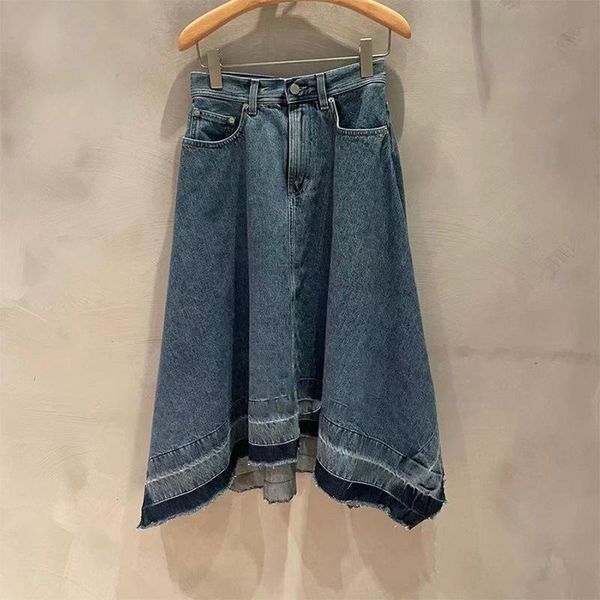 skirts 2021 summer style denim stitching mid-length irregular a-line wash skirt women, Black
skirts 2021 summer style denim stitching mid-length irregular a-line wash skirt women, Black