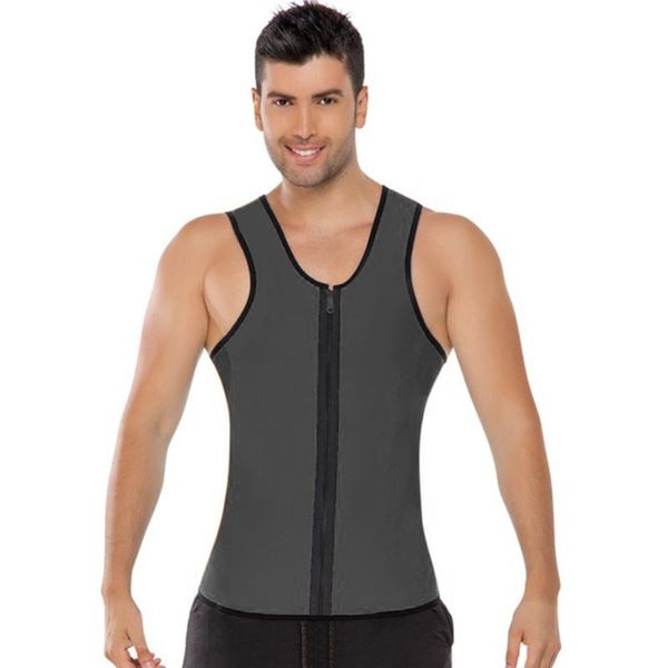 men's swimwear gym sleeveless waist train body shaper zipper neoprene sweat absorbing summer solid u-neck men vest
men's swimwear gym sleeveless waist train body shaper zipper neoprene sweat absorbing summer solid u-neck men vest