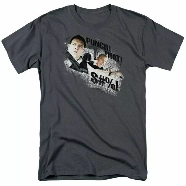 Hot Fuzz Punch That T Shirt Mens Licensed Police Comedy Movie Tee Charcoal, White;black
Hot Fuzz Punch That T Shirt Mens Licensed Police Comedy Movie Tee Charcoal, White;black