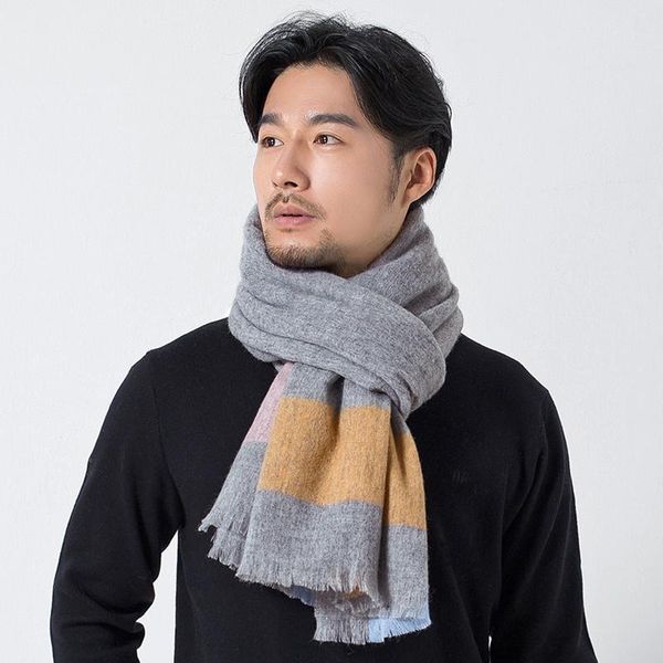 scarves man han edition joker thickening 100% wool scarf fall and winter warm shawl collar high-end gift box in the, Blue;gray
scarves man han edition joker thickening 100% wool scarf fall and winter warm shawl collar high-end gift box in the, Blue;gray