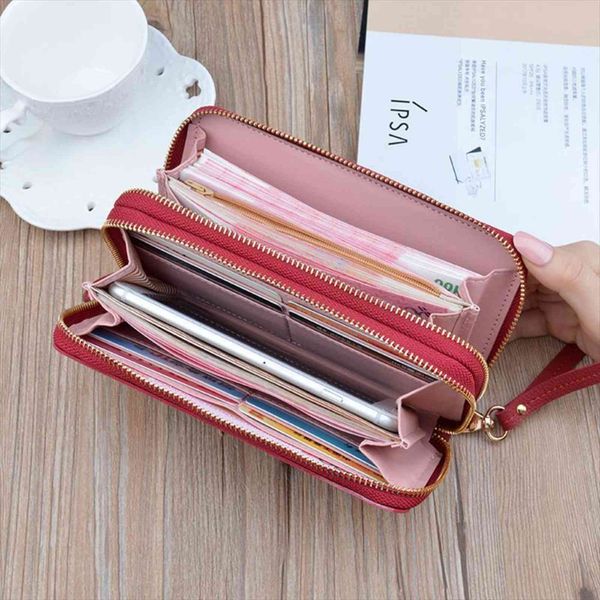 women wallet pu leather red black pink green purple gray dobble zipper female purse long clutch card holder cellphone bag
women wallet pu leather red black pink green purple gray dobble zipper female purse long clutch card holder cellphone bag