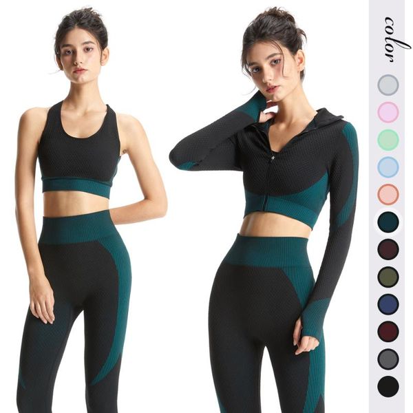 yoga outfit jalivanfit 3pcs women tracksuit seamless set running sportwear gym clothing fitness long sleeve crop sports suits
yoga outfit jalivanfit 3pcs women tracksuit seamless set running sportwear gym clothing fitness long sleeve crop sports suits