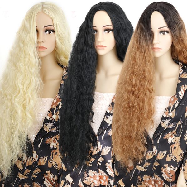 30 inches long wave wig synthetic wigs for black women middle part brown black golden cosplay haifactory direct
30 inches long wave wig synthetic wigs for black women middle part brown black golden cosplay haifactory direct