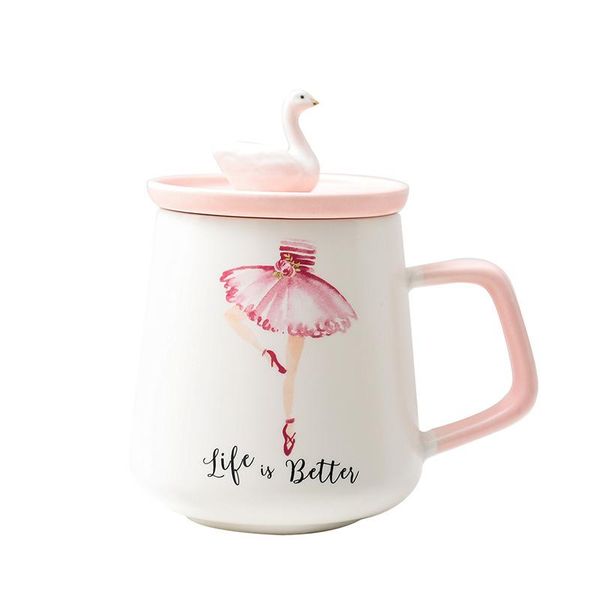 mugs sweet pink ceramic mug lovely swan with lid large capacity porcelain cup home office milk coffee water cups gifts
mugs sweet pink ceramic mug lovely swan with lid large capacity porcelain cup home office milk coffee water cups gifts