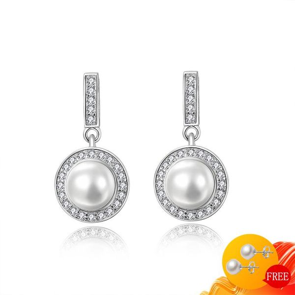 fashion pearl earrings 925 silver jewelry with zircon gemstone drop for women wedding engagement party gift accessories dangle & chandelier
fashion pearl earrings 925 silver jewelry with zircon gemstone drop for women wedding engagement party gift accessories dangle & chandelier