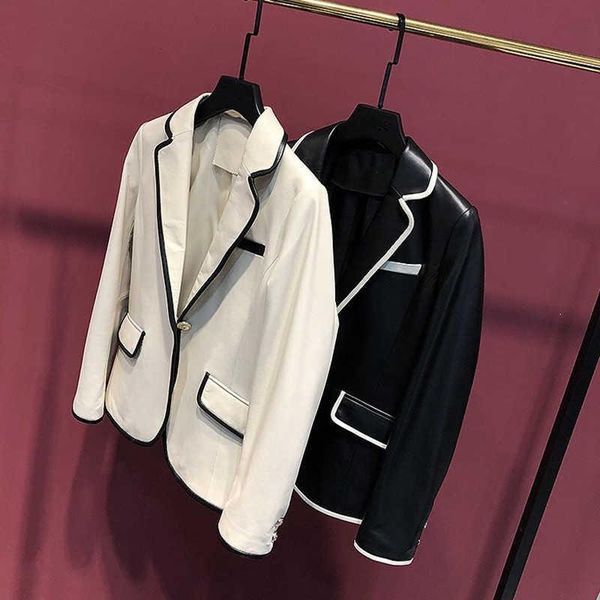 women's leather & faux women natural coat 100% sheepskin winter fashion genuine long windcoat female outwear h804, Black
women's leather & faux women natural coat 100% sheepskin winter fashion genuine long windcoat female outwear h804, Black