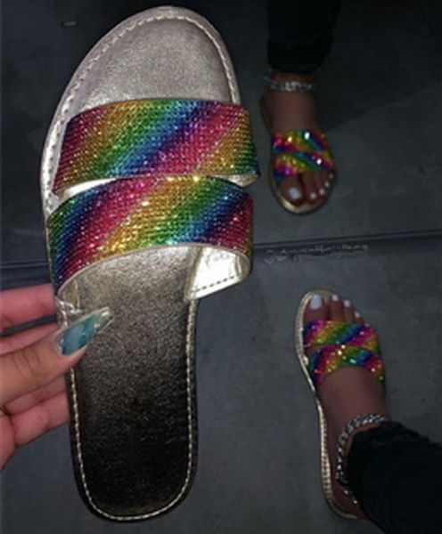 slippers women summer beach sandals flats shoes woman open toe shiny slides soft light sandalias mujer sapato feminino n373, Black
slippers women summer beach sandals flats shoes woman open toe shiny slides soft light sandalias mujer sapato feminino n373, Black