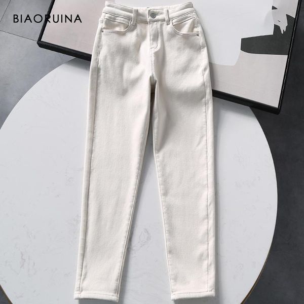 women's white high waist winter velvet inside casual harem pants female loose super warm fashion denim trousers & capris, Black;white
women's white high waist winter velvet inside casual harem pants female loose super warm fashion denim trousers & capris, Black;white