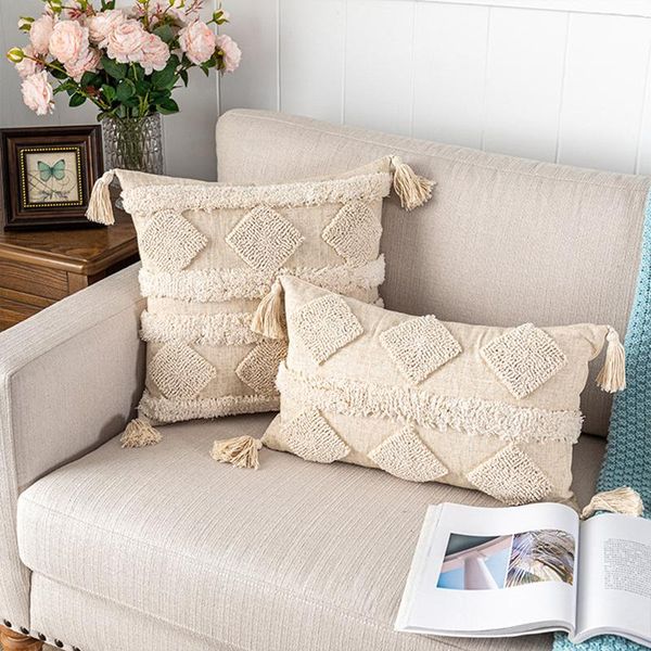 cushion/decorative pillow home decor cushion cover tassel beige 30x50cm/45x45cm woven tufted diamond for living room girls kids
cushion/decorative pillow home decor cushion cover tassel beige 30x50cm/45x45cm woven tufted diamond for living room girls kids