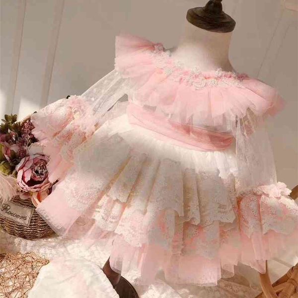 baby girl spring summer easter pink lace net dress with pants vintage spanish turkey england lolita princess ball gown dress 210317, Red;yellow
baby girl spring summer easter pink lace net dress with pants vintage spanish turkey england lolita princess ball gown dress 210317, Red;yellow