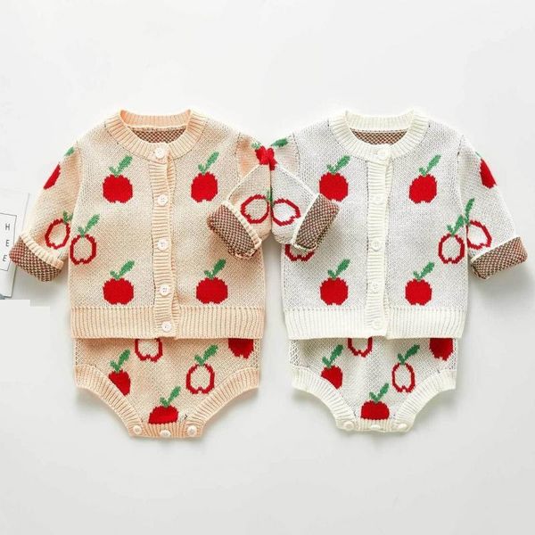 autumn girls sweater suits apple print coat + jumpsuit new bodysuit baby girl clothes kids knitted set 210413, White
autumn girls sweater suits apple print coat + jumpsuit new bodysuit baby girl clothes kids knitted set 210413, White