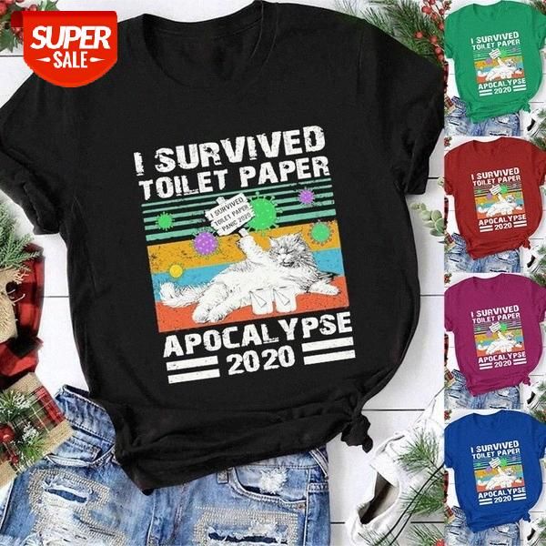 i survived printed short-sleeved t-shirt women's bottoming shirt #iu7g, White
i survived printed short-sleeved t-shirt women's bottoming shirt #iu7g, White