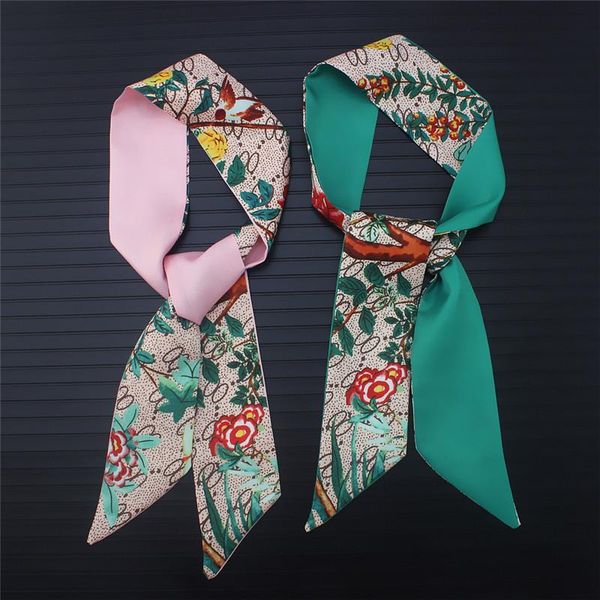 scarves style 2021 winter small size twill silk lovely floral neck scarf long ribbon fashion bag strap silky headband green, Blue;gray
scarves style 2021 winter small size twill silk lovely floral neck scarf long ribbon fashion bag strap silky headband green, Blue;gray