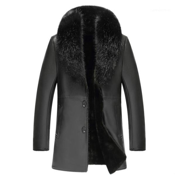 men's fur & faux black motorcycle leather jacket men plus velvet thicken mens jackets and coats autumn winter big collar biker b406
men's fur & faux black motorcycle leather jacket men plus velvet thicken mens jackets and coats autumn winter big collar biker b406