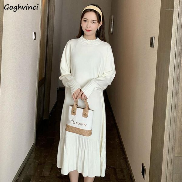 long sleeve dress women plus size 4xl patchwork knitted ruffles solid autumn chic elegant retro loose oversize ulzzang casual dresses, Black;gray
long sleeve dress women plus size 4xl patchwork knitted ruffles solid autumn chic elegant retro loose oversize ulzzang casual dresses, Black;gray