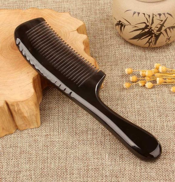 horn comb thickened natural anti-static female long hair anti-drop gift home massage brushes, Silver 
horn comb thickened natural anti-static female long hair anti-drop gift home massage brushes, Silver
