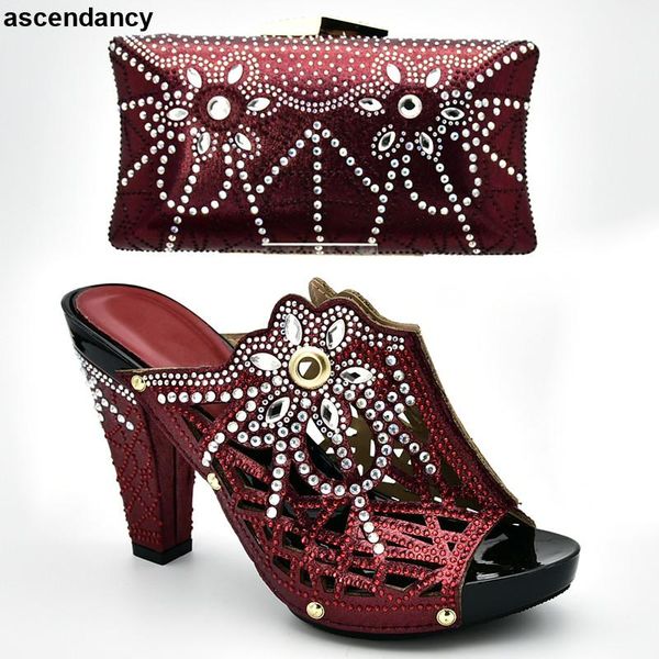 dress shoes arrival bag and set italy italian matching shoe for party in women 2021, Black