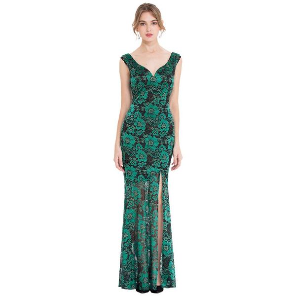 party dresses angel-fashions women's floral lace v neck special birthday christmas costume gown green 442, White;black
party dresses angel-fashions women's floral lace v neck special birthday christmas costume gown green 442, White;black