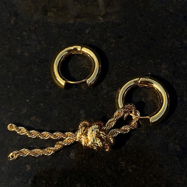 hoop & huggie allme personality asymmetric twist rope tassel earrings for women gold color metal hooks punk hip hop jewelry, Golden;silver
hoop & huggie allme personality asymmetric twist rope tassel earrings for women gold color metal hooks punk hip hop jewelry, Golden;silver