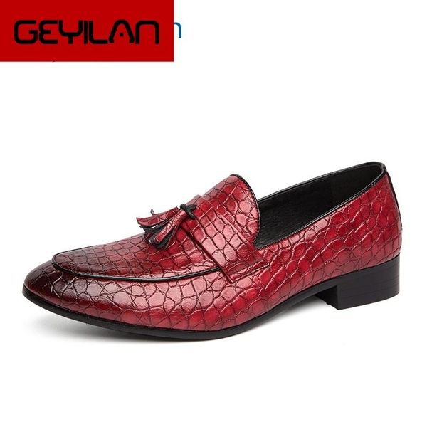 dress shoes 2021 men formal business pointed toe men's wedding party loafers leather mocassin homme, Black
dress shoes 2021 men formal business pointed toe men's wedding party loafers leather mocassin homme, Black