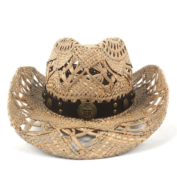 cloches handmade weave straw women men western cowboy hat summer sun lifeguard hombre sombrero jazz caps size 56-58 drop, Blue;gray
cloches handmade weave straw women men western cowboy hat summer sun lifeguard hombre sombrero jazz caps size 56-58 drop, Blue;gray