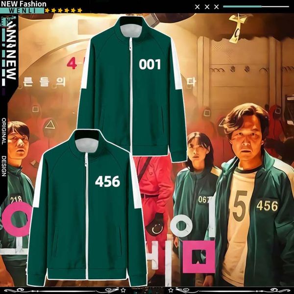games squidgame gym clothing squid game tracksuit jacket girl hoodie 456 067 01 long pant tracksuits men women casual polyester stand-up col, Black
games squidgame gym clothing squid game tracksuit jacket girl hoodie 456 067 01 long pant tracksuits men women casual polyester stand-up col, Black
