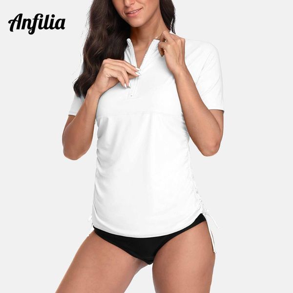 bikinis set anfilia women short sleeve rashguard shirt front zipper swimwear side bandaged surfing hiking rash guard upf50+
bikinis set anfilia women short sleeve rashguard shirt front zipper swimwear side bandaged surfing hiking rash guard upf50+