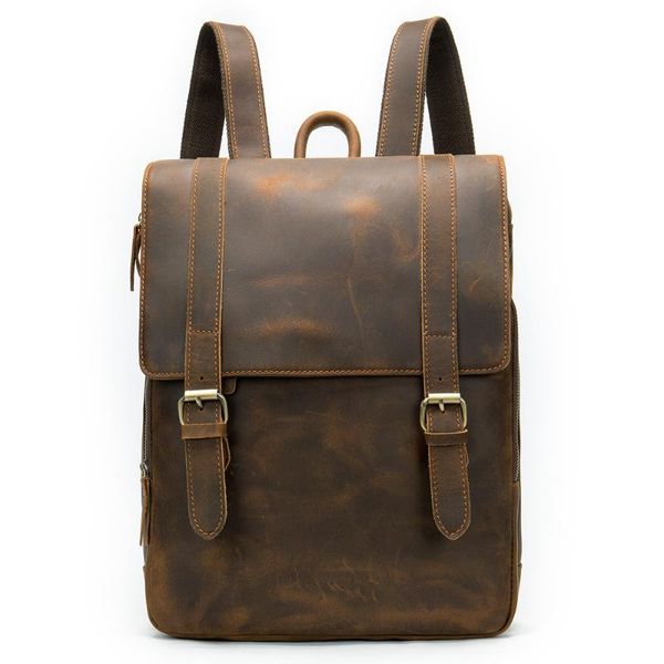 backpack retro men's large capacity crazy horse leather 14 inch computer wearable business cow briefcase
backpack retro men's large capacity crazy horse leather 14 inch computer wearable business cow briefcase