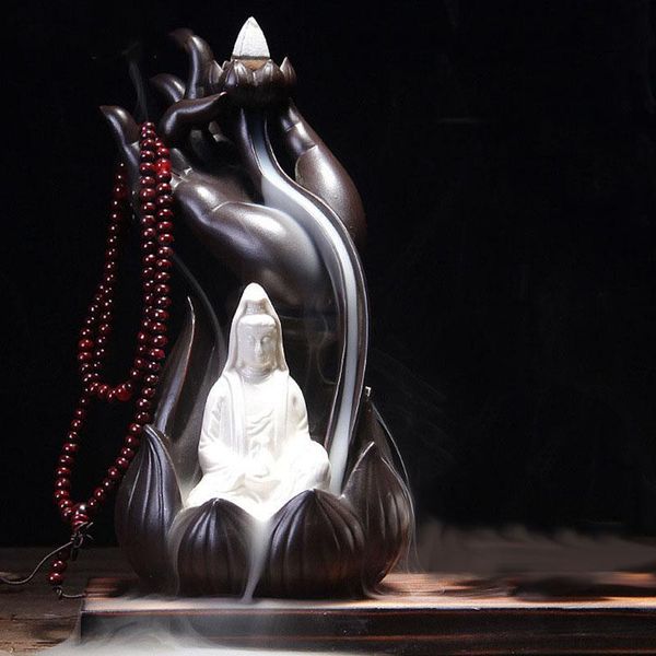 fragrance lamps budha backflow incense burner holder with 20 pcs cones smoke waterfall stick birthday valentine's christmas gift
fragrance lamps budha backflow incense burner holder with 20 pcs cones smoke waterfall stick birthday valentine's christmas gift