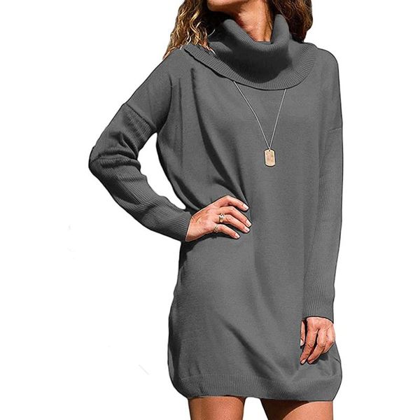 casual dresses fashion dress women turtleneck solid long batwing sleeve loose oversized sweater pullover knit fall, Black;gray
casual dresses fashion dress women turtleneck solid long batwing sleeve loose oversized sweater pullover knit fall, Black;gray