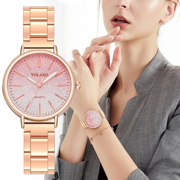 ladies watch trend gradient alloy steel belt quartz simple scale literal fashion women's watches relogio feminino luxury wristwatches, Slivery;brown
ladies watch trend gradient alloy steel belt quartz simple scale literal fashion women's watches relogio feminino luxury wristwatches, Slivery;brown