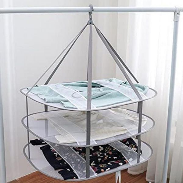 laundry storage & organization 3layer windproof drying clothes basket sock folding hanging clotheshorse hanger mesh
laundry storage & organization 3layer windproof drying clothes basket sock folding hanging clotheshorse hanger mesh