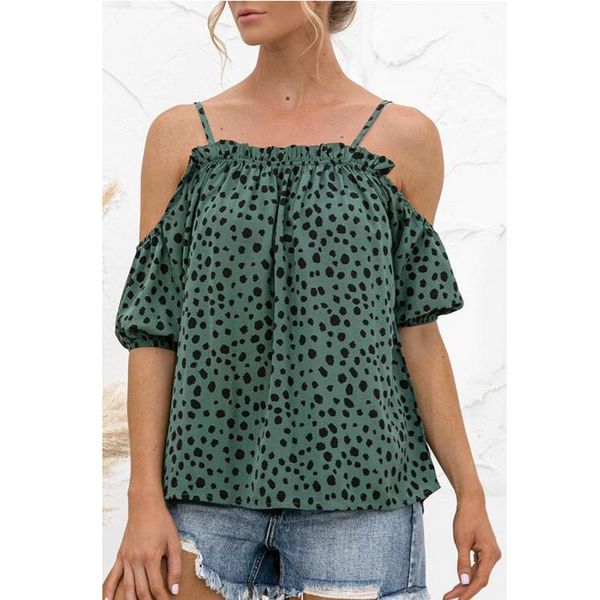 women's t-shirt summer fashion polka dot cold shoulder short sleeve women 2021 girls spaghetti straptshirt am3044, White
women's t-shirt summer fashion polka dot cold shoulder short sleeve women 2021 girls spaghetti straptshirt am3044, White