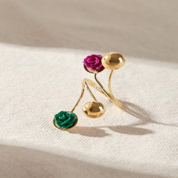 cluster rings rose ring fashion alloy gold bean ceramic flower spring women's jewelry, Golden;silver
cluster rings rose ring fashion alloy gold bean ceramic flower spring women's jewelry, Golden;silver