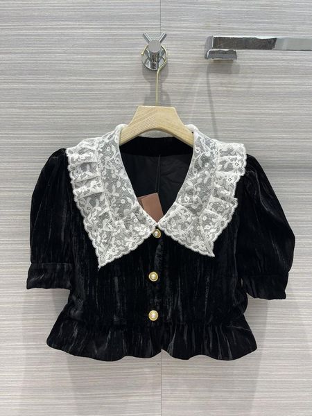 women's blouses & shirts high-end brand black velvet for women autumn 2021 good quality 3d cut lace v-neck puff sleeve short slim lady, White
women's blouses & shirts high-end brand black velvet for women autumn 2021 good quality 3d cut lace v-neck puff sleeve short slim lady, White