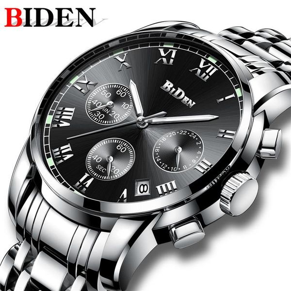 wristwatches biden mens watches luminous clock men fashion full steel sports quartz male wrist watch relogio masculino 2021, Slivery;brown
wristwatches biden mens watches luminous clock men fashion full steel sports quartz male wrist watch relogio masculino 2021, Slivery;brown