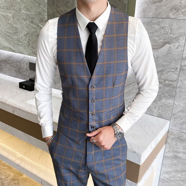 men's suits & blazers leisure male suit vest grid fashion sleeveless jacket gray large s-4xl 8fps, White;black
men's suits & blazers leisure male suit vest grid fashion sleeveless jacket gray large s-4xl 8fps, White;black