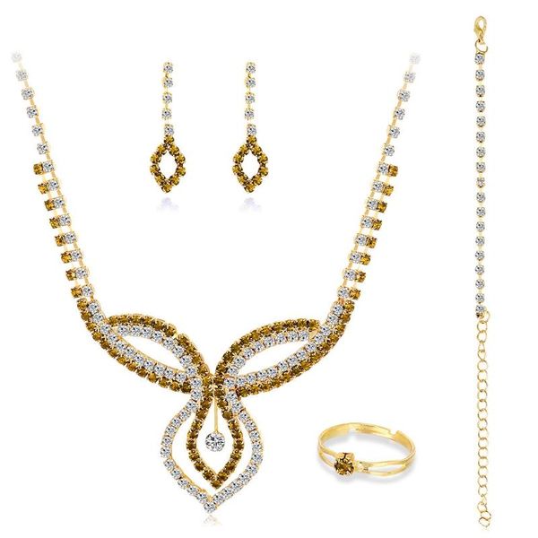 earrings & necklace women's bridal jewelry set for wedding crystal teardrop pendant bridsmaid dress brides, Silver
earrings & necklace women's bridal jewelry set for wedding crystal teardrop pendant bridsmaid dress brides, Silver