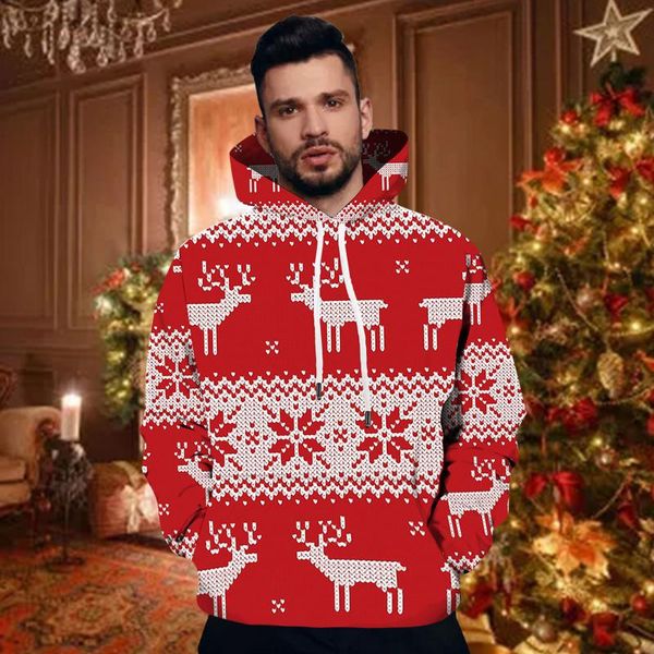 men's hoodies & sweatshirts pocket printed fashion long sleeve tether hooded christmas blouses, Black
men's hoodies & sweatshirts pocket printed fashion long sleeve tether hooded christmas blouses, Black