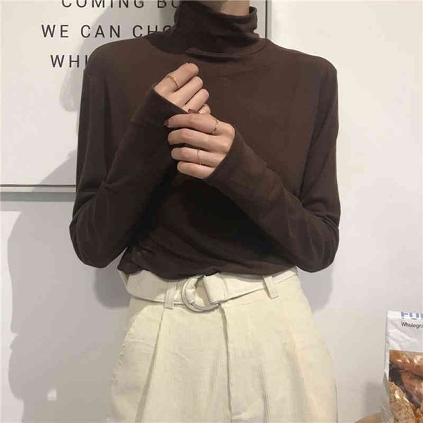 women's sweaters t-shirt, turtleneck, tight, cotton, chic, autumn, winter, thick, long sleeve, women's clothes aa3a, White;black
women's sweaters t-shirt, turtleneck, tight, cotton, chic, autumn, winter, thick, long sleeve, women's clothes aa3a, White;black