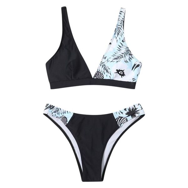 women's swimwear women fashion 2-piece swimming suit sleeveless color block +bottoms set for ladies, White;black
women's swimwear women fashion 2-piece swimming suit sleeveless color block +bottoms set for ladies, White;black