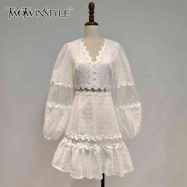 black patchwork lace dress for women v neck lantern long sleeve high waist mini dresses female spring fashion 210520, Black;gray
black patchwork lace dress for women v neck lantern long sleeve high waist mini dresses female spring fashion 210520, Black;gray